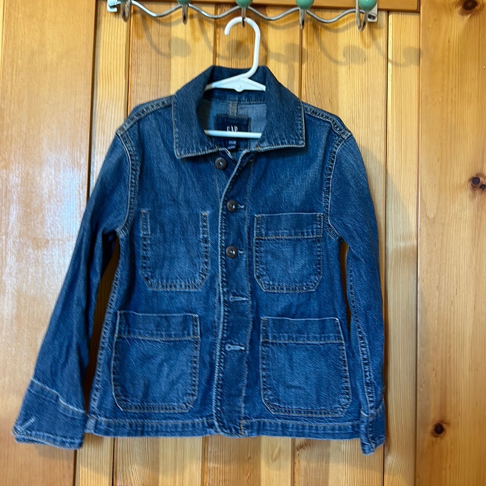 GAP Kids unisex light weight denim jacket, size Small